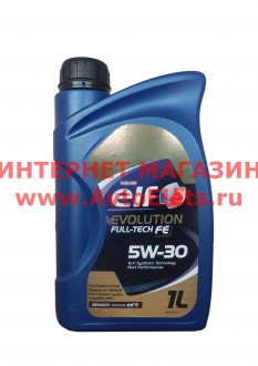 5W30 EVOLUTION FULL-TECH FE (1L)_!\ACEA C4, уровень свойств С3, Renault RN 0720