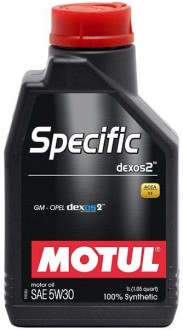 Motul 5W30 (1L) SPECIFIC DEXOS2_!\ API: SM/CF,специально разработано для двигателей GM