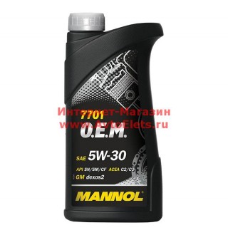  MANNOL 7701 O.E.M. for Chevrolet Opel 5W-30  1 л 1076