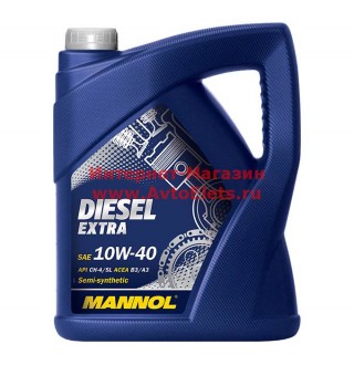  10w40 mannol 5л полусинтетика diesel extra ch-4/sl. b3/a3