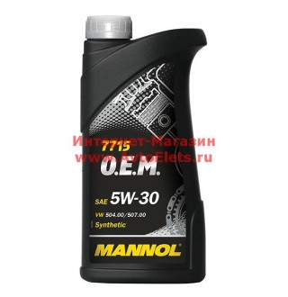  MANNOL 7715 O.E.M. for VW Audi Skoda 5W-30  1 л 7000