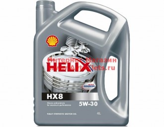 SHELL 5W30 (4L) Helix HX8 Synthetic_!\ACEA A3/B3/B4, API SL/CF, 550046364/550040542